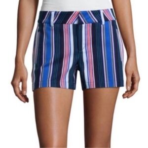 a.n.a. Vibrant Striped High Waist Women's Shorts